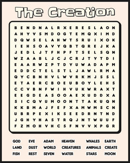 Creation wordsearch