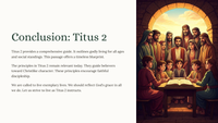 Titus 2:1-15: A Biblical Framework for Discipleship