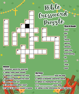 Bible Crossword Puzzles