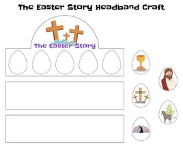 Easter Craft & Coloring - RessurectionHeadband activity
