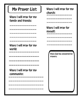 Bible Study Prayer List Journal