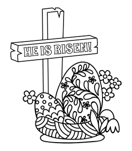 Easter Coloring - He is risen