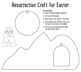 Easter Craft & Coloring - Ressurection Craft