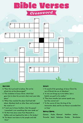 Bible Crossword Puzzle - Verses