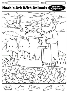 Hidden Object Coloring - Noahs Ark Animals 2