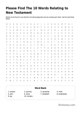 New Testament Word Search 18