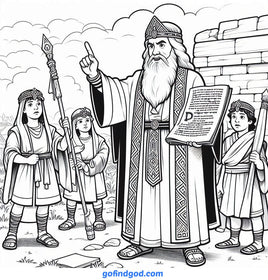 Rabbi teaching children